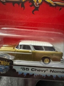 JOHNNY LIGHTNING STREET FREAKS: 55 CHEVY NOMAD SCRAPIN - Imagen 1 de 3