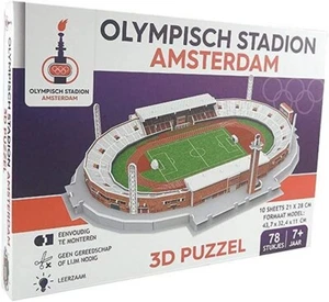 Amsterdam Olympic Stadium 3D jigsaw puzzle. 78 Pieces. Licensed - Picture 1 of 2