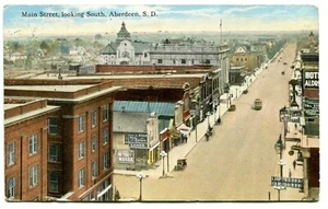 Aberdeen, SD. Luftaufnahme der Hauptstraße, um 1910. South Dakota - Bild 1 von 2