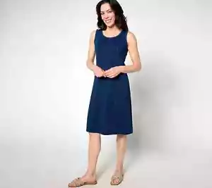 #350 Denim & Co. Regular Comfy Knit Air Tank Dress Size XL - Picture 1 of 1