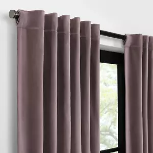 1 Paar Fieldcrest Luxus gewaschener Baumwollsamt 50x96 Rutentasche/Rückenlasche Trüffel - Bild 1 von 5