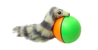 VIC_SPACE1 Moving Weasel Roll Ball Best Cat Toys Interactive Teaser Chase Battery Operated