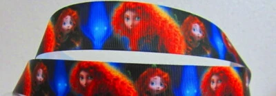 MERIDA BRAVE CARTOON PRINTED  GROSGRAIN RIBBON1"25 mm/HAIR CRAFT/PARTY DECO - Image 1 of 4
