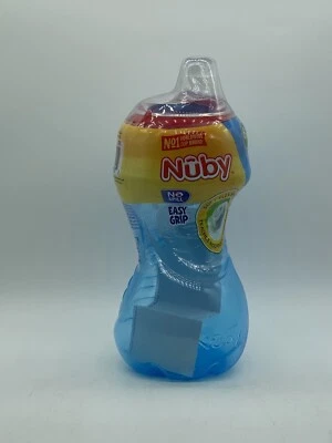 Nuby Trainer Sippy Cup Легкий Захват Без Проливов Мягкий Гибкий Носик Синий Новый Запечатанный - Изображение 1 из 4