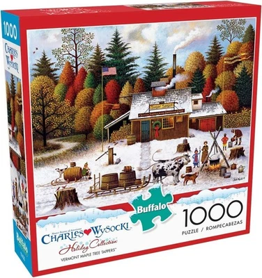 Buffalo Games - Charles Wysocki - Vermont Maple Tree Tappers  Foto 1 de 4