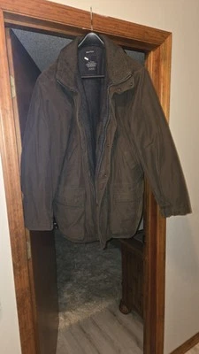 Nautica Zip Up Button Winter Coat Green Men's Sz Large - Image 1 of 4