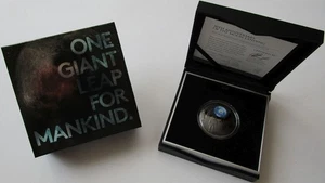 Australia 5 dólares 2019 50 años aterrizaje lunar 1 OZ plata - Imagen 1 de 3