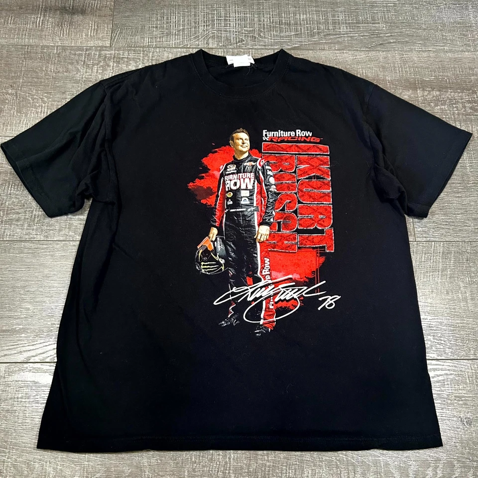 Camiseta De Colección Y2K Chase Kurt Busch Hombres Negra Muebles Fila Carreras #78 Camiseta Nascar Foto 1 de 4