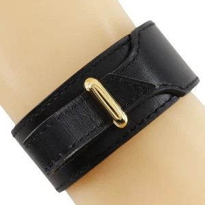 HERMES Bracelet black Box carf/Plated Gold 9.0g unisex - Picture 1 of 8