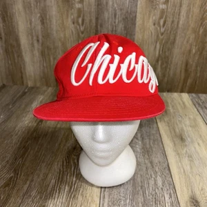 KBethos Headwear Chicago Embroidered Adjustable SnapBack Hat Red White Cap - Picture 1 of 11