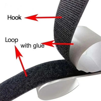 Strong Self Adhesive Hook & Loop Fastener Tape – Heavy Duty Nylon Sticky Back - Image 1 of 4