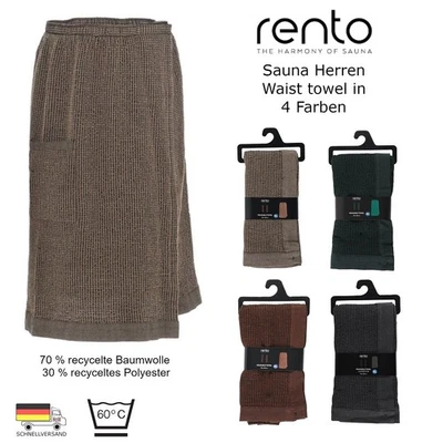 Rento Herren Waist Kenno Herren Kilt Hüfttuch Sauna Rock 70x145 cm Saunahandtuch