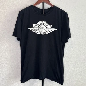 Camisa Air Jordan 1 Hombre Negra Poliéster/Algodón Grande. Buen estado usado. - Imagen 1 de 8