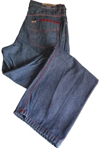 Coogi Australia Jeans Men Sz. 32 Down Under Blue Embroidered Street Wear - Picture 1 of 16