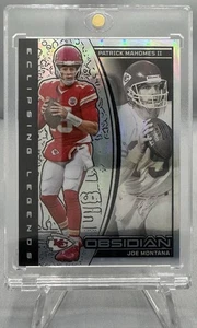 2024 Obsidian Eclipsing Legends Patrick Mahomes II Joe Montana #6 Silver /99 - Picture 1 of 2