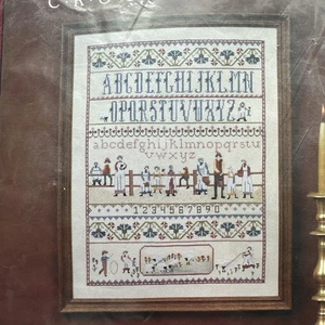 Cathy Needlecraft Kreuzstich-Set #0407, bedrucktes Stoffmuster, 16" x 20" - Bild 1 von 3