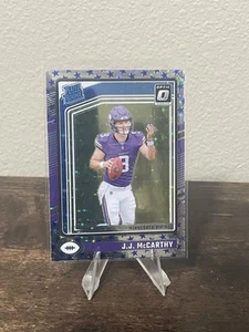 Donruss Optic Prizm JJ McCarthy 2024 estrellas azules emoji clasificación novato #235 vikingos - Imagen 1 de 2