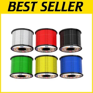 Kit de cables de silicona flexibles de 14 AWG - 6 colores, 20 pies cada uno para proyectos versátiles - Imagen 1 de 3
