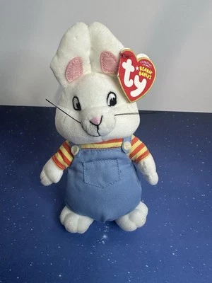 TY MAX the Rabbit (Beanie Baby from Max & Ruby) 7” NEW - Image 1 of 3