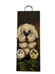 Placa vintage perro cachorro colgante de pared animal arte kitsch - Imagen 1 de 6