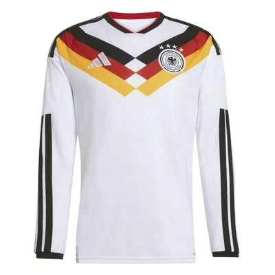 Camiseta de fútbol de manga larga para hombre Adidas 2026 Alemania Stadium Home Foto 1 de 3