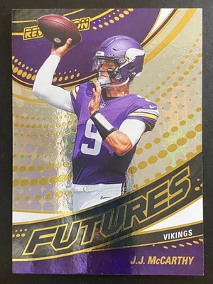 J.J. McCarthy 2025 Panini Revolution Football Futures Minnesota Vikings #8 Foto 1 de 2