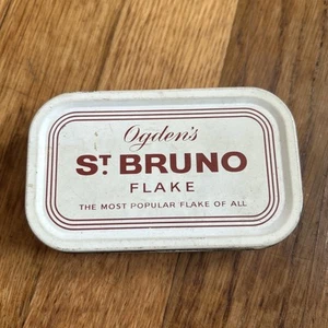 OGDENS ST BRUNO VINTAGE FLAKE TOBACCO TIN Empty - Picture 1 of 3