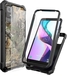 Phone Case for TCL ION V, TCL ION X Case with Screen Protector Tempered Glass, - Picture 1 of 18