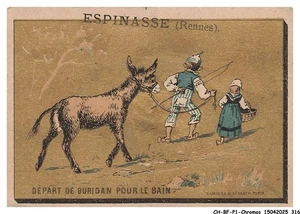 CH-BFP1-0159-CHROMOS - Partenza Di Buridan Per Il Bagno - Rennes - Foto 1 di 2