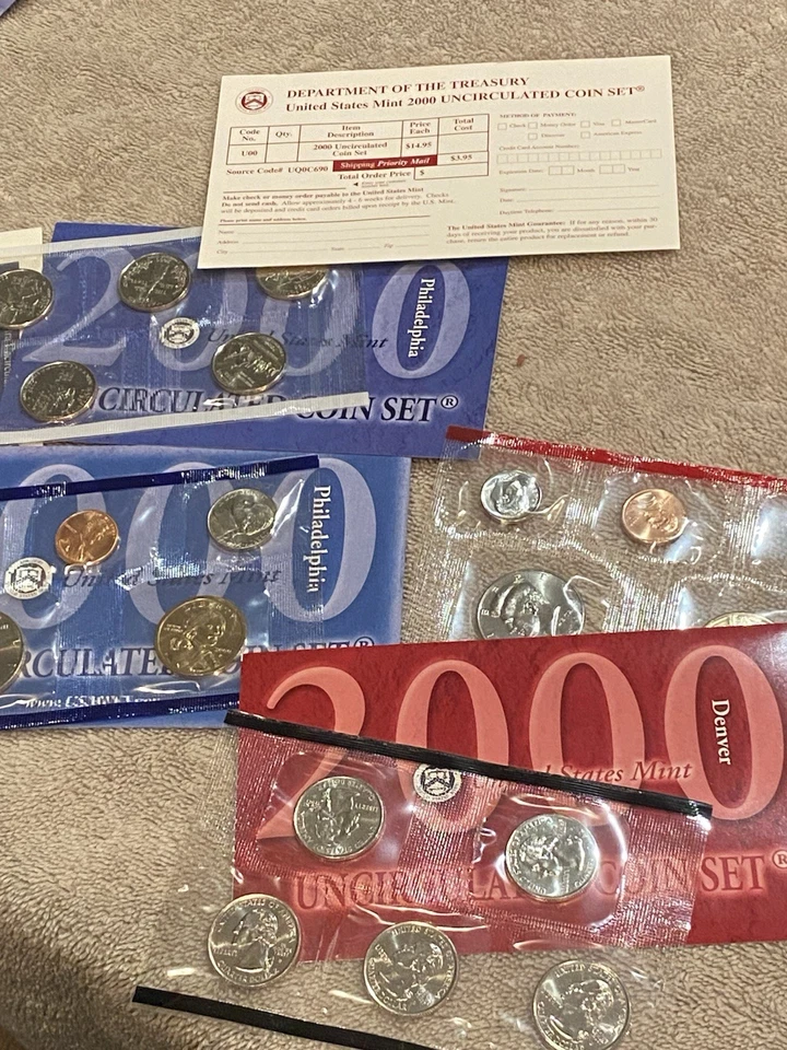 2000 Uncirculated Coin Set U.S Mint Original Government Packaging OGP - Image 1 of 1
