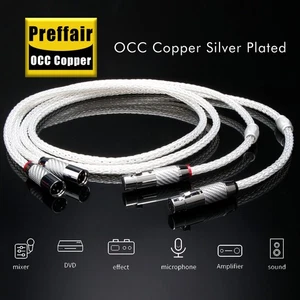 Par de cables XLR balanceados HiFi enchapados en plata de cobre cable de interconexión de audio de alta gama - Imagen 1 de 9