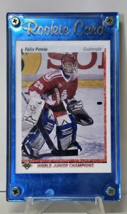 1991 Felix Potvin #458 Rookie NHL Hockey Card In Framed Card Case NM/M - Picture 1 of 2