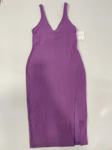 Beyond Yoga Spacedye Kleid Ärmellos V-Ausschnitt Meliert Lila L Neu mit Etikett - Bild 1 von 5