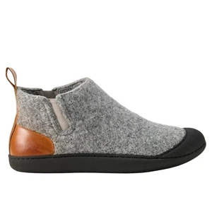 Graue Hausschuhe Herren Größe 12 Grau Schwarz Wolle Outdoor Slipper Boots - Bild 1 von 8