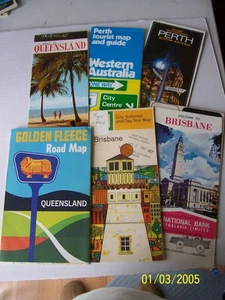 Maps of AUSTRALIA - Brisbane - Perth - Queensland - Picture 1 of 3