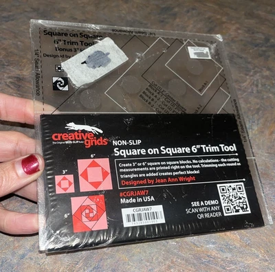 Rejillas creativas cuadradas sobre cuadradas 6" herramienta de recorte regla de costura y acolchado CGRJAW7 Foto 1 de 2