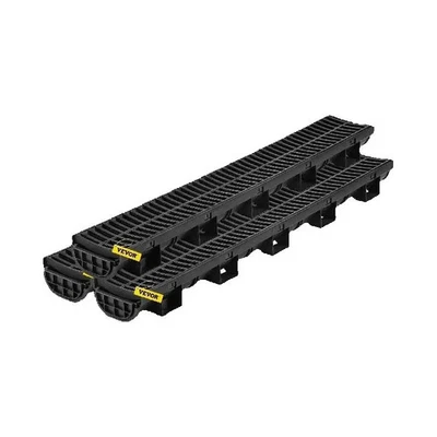 Paquete de 3-5 pisos de HDPE para zanja de drenaje con rejilla de plástico Foto 1 de 4