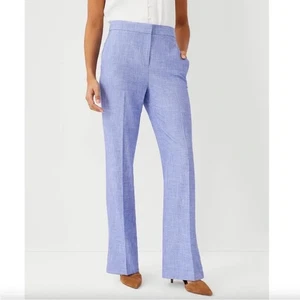 Ann Taylor Damen 119 $ The High Waist Hose in Cross Weave Blau Größe 10 - Bild 1 von 7