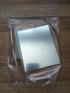 Hoja de plástico espejo plateado acrílico plexiglás 4" x 5" de grosor de 1/8" - Imagen 1 de 2