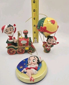 Betty Boop Christmas Ornaments Set Of 3 - Picture 1 of 8