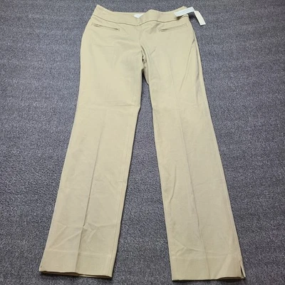 Calça social Talbots Petites feminina cáqui perna reta bolso com zíper tamanho 2P - Imagem 1 de 4