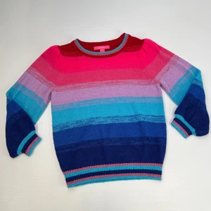 Lilly Pulitzer Sweater Women Small Hali Ombre Sunset Stripe Metallic Core No - Picture 1 of 13
