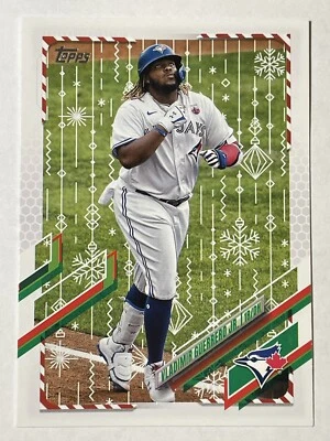 2021 Topps Holiday - Metallic Parallel #HW146 Vlad Guerrero Jr Toronto Blue Jays - Image 1 of 2