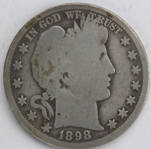 1898 O Barber Half Dollar