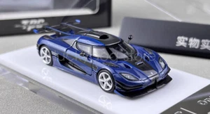 TPC 1:64 Blue Carbon One 1 Super Racing Sport Diecast Metal Car - Picture 1 of 11