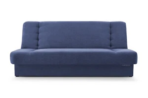 Sofa mit Schlaffunktion und Bettkasten Couch Schlafsofa CYPRUS Blau Marineblau - Bild 1 von 22