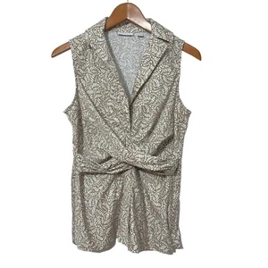New York & Co Womens Shirt Size M Stretch Faux Wrap Casual - Foto 1 di 3
