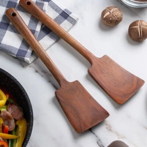 Cooking Spatula Wood Non Stick Stir Fry Spatula Cooking Bakery Utensils Kitchen - Picture 1 of 9