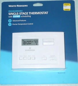 SINGLE STAGE PROGRAMMABLE 5-2 DAY HEAT/COLD  PROGRAMMING THERMOSTAT P150 - Picture 1 of 4