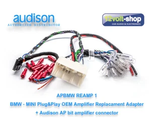 Audison APBMW ReAMP1 BMW / MINI Plug&Play OEM Amplifier Replacement Adapter - Picture 1 of 2